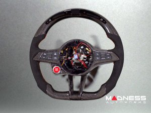 Alfa Romeo Stelvio Steering Wheel - Carbon Fiber - w/ LED Functions - QV Models